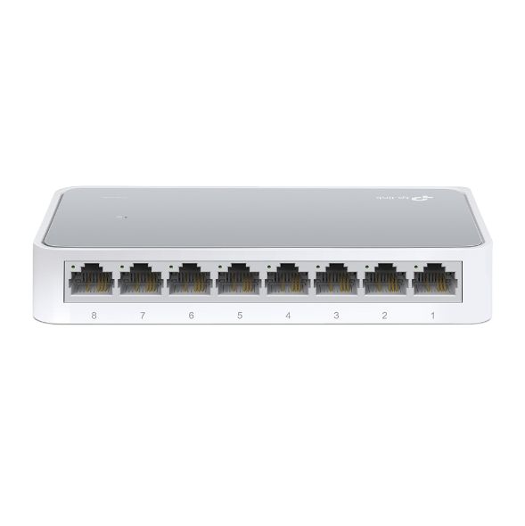 TP-Link%208%20Port%2010/100Mbps%20Fast%20Ethernet%20Switch%20%20Desktop%20Ethernet%20Splitter%20%20Ethernet%20Hub%20%20Plug%20and%20Play%20%20Unmanaged%20(TL-SF1008D),%20White%20-%20Image%203