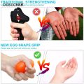 DISICHEN Luxury 1PCS Silicone Egg Ball Hand Expander Finger Heavy Exerciser Home Gym Hand Strength Gripper Strengthener Muscle Recovery Trainer. 