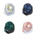 Cooling 3 Gear Wind Mini Portable Desk Fan Energy-Saving 360° Adjustable Handheld Turbo Fan Air Turbo Tech Mini Rechargeable Fan Home/Office. 