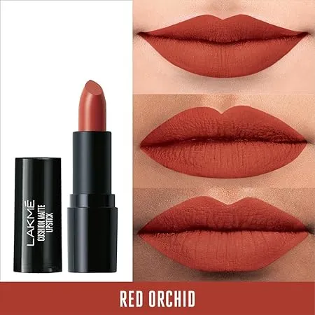Lakme Cushion Matte Lipstick Red Orchid CR4 - 4.5 g