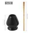 NAMUNY Matcha Green Tea Whisk Set - Whisk+Scoop+Tea Spoon+Black Whisk Holder. 