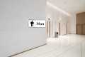 Self Adhesive Man Door Sign Sticker for Office / Restaurant / Hotel & More. 