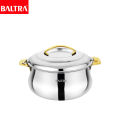 BALTRA SS Casserole | Dolphin | 2700 ML | BSC 215 | Leak Proof & crack free | Made from High quality food grade Stainless Steel | Rust Proof Material | Keeps Food Hot & Cold. 