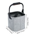 Small 3D Textured Folding Bucket Portable Collapsible Fishing Box Foldable Multifunctional EVA Bucket Outdoor Fishing. 