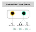 USB External Sound Card Hi-Fi Magic Voice 7.1 Audio Card Adapter USB to Jack 3.5mm Earphone Microphone Speaker for Laptop PC. 