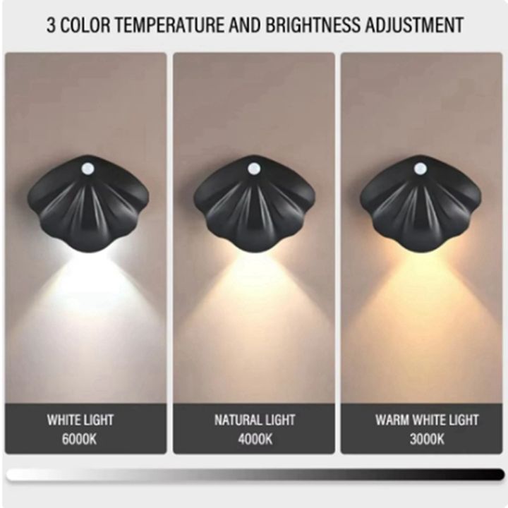 Night%20Light%20Motion%20Sensor%20Shell%20Shaped%20Spotlight%20Rechargeable%20Bedroom%20Corridor%20Staircase%20Mural%20Decorative%20Light%20White%20-%20Image%206