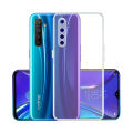 Anti-Slip Clear Case For Realme XT / X2 - Soft Back Cover Case with Camera Protection (TPU, Silicone | Transparent). 