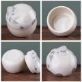 Calico Cat 150ml Pet Cremation Ashes Storage Box Memorial Mini Ceramic Pet Urn Creative Sealed Jar Dog Cat Cinerary Casket Desktop Decoration. 