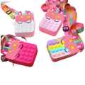 Pop It For Girls Rainbow Unicorn Shoulder Bag Fidget Toys - Toys For Kids. 