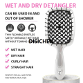 DISICHEN Square Shape Mesh Comb for Hair Fluffy Detangling Scalp Massage Hairbrush Wide Teeth Hollow Brush Salon Barber Gold-plated Comb New style. 