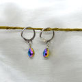 Jewels of Nepal Multi Coloured Crystal Drop Style Juli Earrings for Women. 