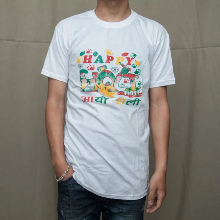 Fashion%20Unisex%20Holi%20Printed%20T%20Shirt%20Summer%20Cute%20Printed%20T-Shirt%20%20Casual%20Streetwear%20Short%20Sleeve%20Tee%20Shirts%20By%20Rc%20(Assorted%20Print)%20-%20Image%202