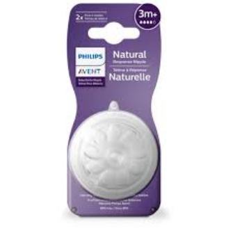 Philips%20Avent%20SCY964/02%20Natural%20Response%20Nipple,%203m+%20Twin%20Pack,%20White,%20Flow%204%20teats%20BPA%20Free*%20-%20Image%203