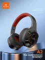 Kisonli A2 Wireless Bluetooth Headphones, Over-Ear, 48 Hours Playback, Bluetooth 5.3, RGB Light, 40mm Drivers, FM/TF/AUX, Type-C Charging, Black/Red/Gray. 