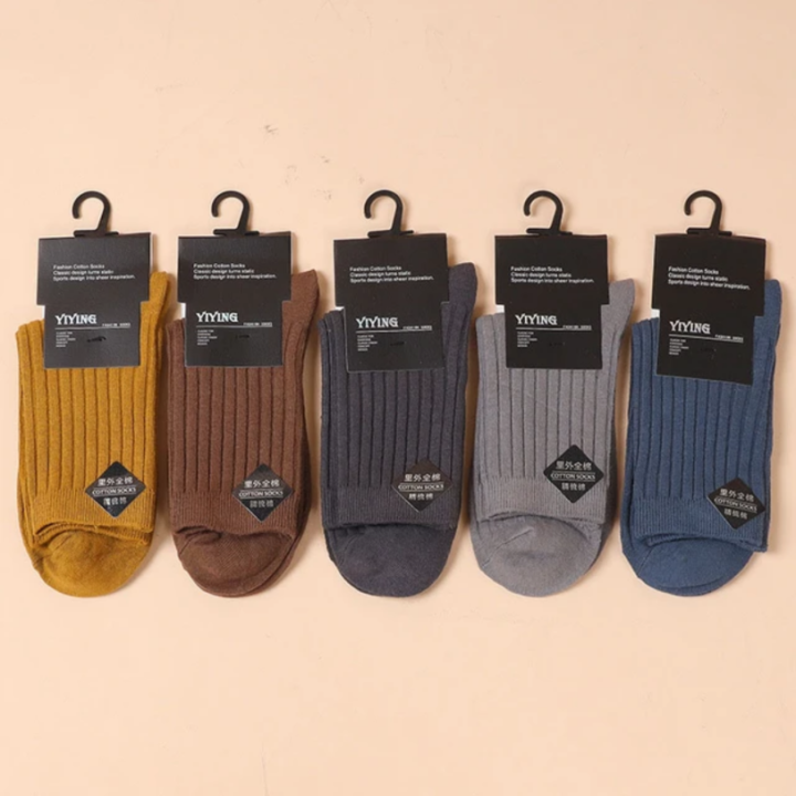 Pack%20Of%205%20Cotton%20Casual%20Breathable%20Socks%20For%20Men%20-%20Image%202