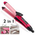 Nova 2-in-1 Hair Straightener and Curler , Hair Iron- Pink. 