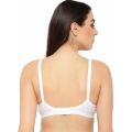 (Pack of 2) Cotton Non-Padded Non-wired Full Coverage Support White Bra For Women By Romance. 
