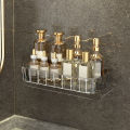 Home Rotatable Acrylic Shelf Bathroom No-Punch Stickable Shelf Bathroom Accessories Facial Cleanser Cosmetics Wash Cup Storage Case Eshylala. 