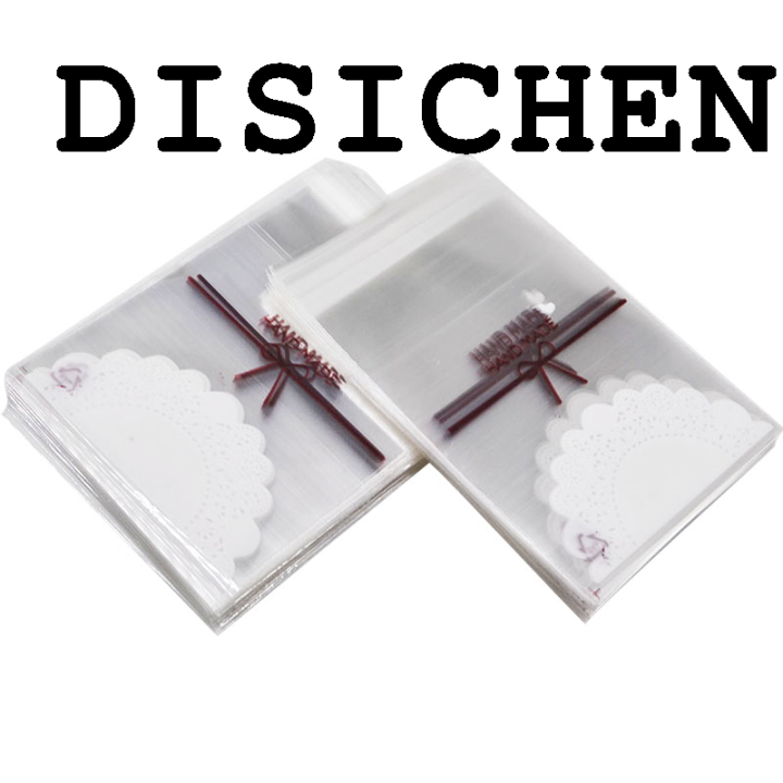 DISICHEN%20Fashion%2050%20Pcs%207*10cm/7*7cm%20Cute%20Pink%20Bow%20Design%20Cake%20Gift%20Packages%20OPP%20Bags%20Plastic%20Candy%20Cookies%20Biscuits%20Bags%20Wedding%20Party%20Supplies%20-%20Image%205