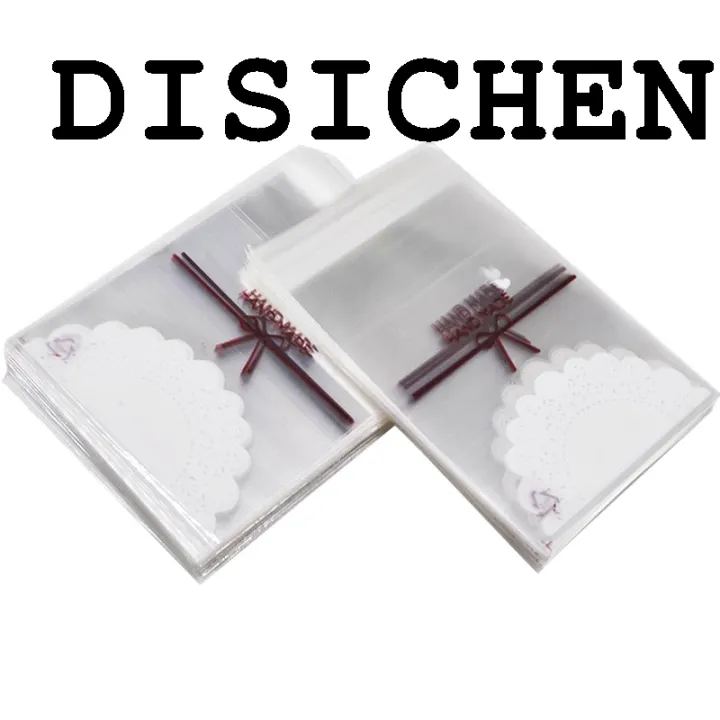 DISICHEN%20Fashion%2050%20Pcs%207*10cm/7*7cm%20Cute%20Pink%20Bow%20Design%20Cake%20Gift%20Packages%20OPP%20Bags%20Plastic%20Candy%20Cookies%20Biscuits%20Bags%20Wedding%20Party%20Supplies%20-%20Image%205