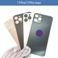 Big Hole Back Glass For iPhone 11 Pro Max Back Cover Rear Door Housing Parts Replacement. 