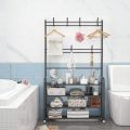 Multifunctional Coat Rack With 4 Tier Shoe Rack And 8 Hook Hanger. 