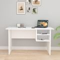 Kamakhya décor Study Table for Writing, Computer, Study & Office Desk,  with open 2 compartments,(White). 