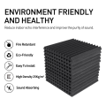 ARELENE 52 Pack Acoustic Foam Panels 1 X 12 X 12inch Soundproofing Noise Cancelling Wedge Panels for Home Office Recoding Studio. 