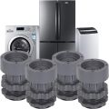 Height Adjustable Anti Vibration Pads (Min-4 inch-6.5 inch Max) - Dryer Shock & Noise Cancelling Pads, for Washing Machine, Refrigerators/Fridge, Furniture Base, Dishwashers Stand. 