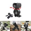 2025 NEW Rubber Night Riding For 20-45mm Diameter LED Lamp 360 Degree Rotating Quick Release Cycling Flashlight Holder Bicycle Lamp Holder Torch Flashlight Mount Torch Clamp. 