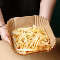 Sptrry100pcs Square Air Fryer Paper Pad Oil-Proof Paper Liners for Baking and Cooking 17x17x4.5cm. 