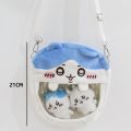 Cute Plush Shoulder Messenger Bag Usaki Hachiware Crossbody Bag Cartoon Transparent Chiikawa Bag Women. 