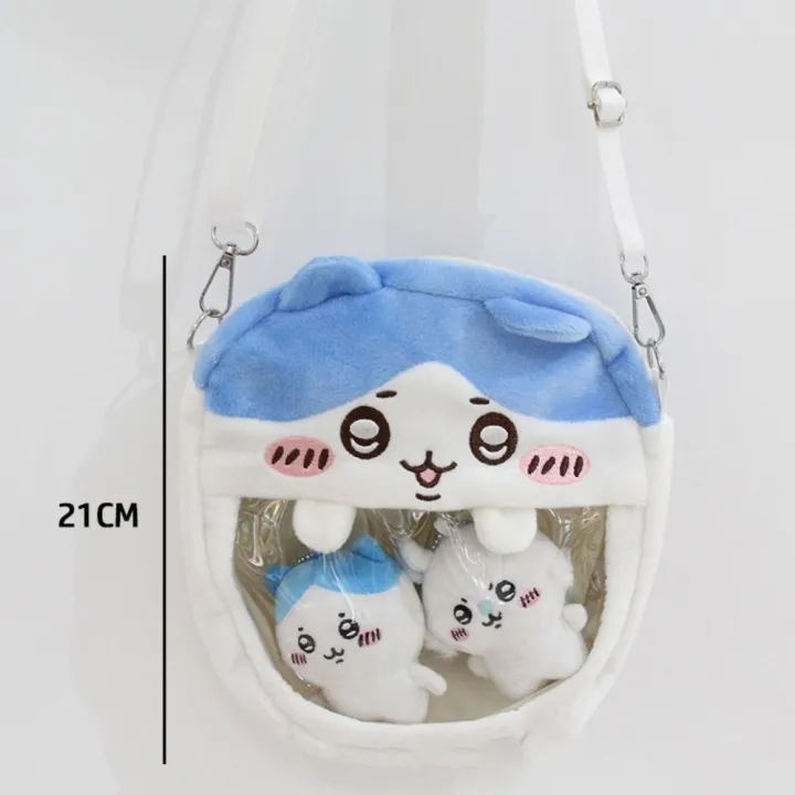 Cute%20Plush%20Shoulder%20Messenger%20Bag%20Usaki%20Hachiware%20Crossbody%20Bag%20Cartoon%20Transparent%20Chiikawa%20Bag%20Women%20-%20Image%202