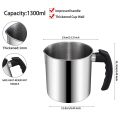Candle Making Pouring Pot, 44 Oz Double Boiler Wax Melting Pot, Candle Making Pitcher, Heat-Resistant Handle. 