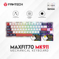 Fantech Maxfit70 MK911 Wireless Bluetooth Wired 65% Mechanical Keyboard Gaming. 