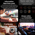 Haodeguiguo For Samsung Galaxy Watch 7 GPS Tracking Compass Smart Watch Outdoor Sales promotion Sports Men AMOLED Bluetooth Call Gesture Control Smart Watch. 