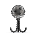 FORIDE Portable Stroller Fan Hand USB Electric Fan Small Folding Rechargeable Fans Mini Silent Table Fan for Baby Outdoor -B. 