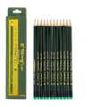 Yalong Pre Sharpened 2B Wood Cased Premium Pencils with Eraser Top- Pack of 12. 