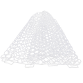 Replacement Wear-Resistant Rubber Mesh Fish Catch Multifunctional Dip Net White 55cm 1 PCS. 