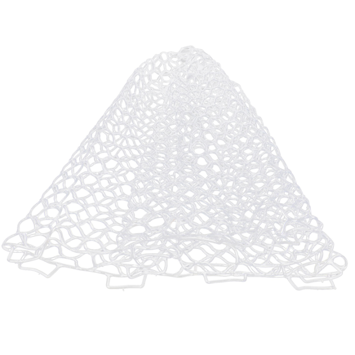 Replacement Wear-Resistant Rubber Mesh Fish Catch Multifunctional Dip Net White 55cm 1 PCS