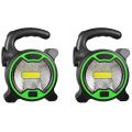 fasdaga 2X Portable Work Lamp LED Lantern Waterproof Emergency Spotlight Rechargeable Floodlight for Outdoor Hiking,Green. 
