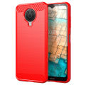 lthmy for Nokia G10 Case Carbon Fiber TPU Soft Silicone Back Cover Armor Phone Case Casing. 