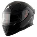 Axor Apex Solid Black Double Visor Helmet. 