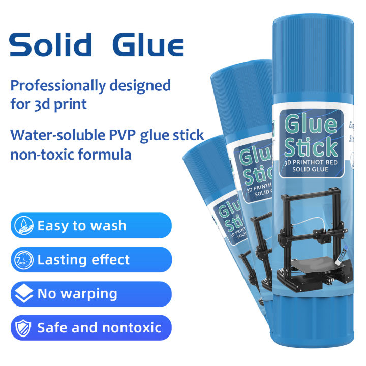 3D Printer Glue Sticks PVP Solid Glue Sticks Non-toxic Washable for Hot Bed Platform Glass Plate Easy Removing 10PCS