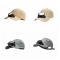 Fishing Sun Hat Portable Solar Powered Fan Baseball Cap Solid Color Long-lasting Rechargeable Fan Hat Lightweight Breathable Cooling Fan Peaked Cap for 3.7V/300mAh Hiking. 