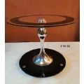 Glass Side Table Y 035-42. 