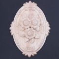 fasdaga 2X Retro Wood Ornament Applique Carving Ornament for Cabinet Door Furniture Decoration(13X9cm). 