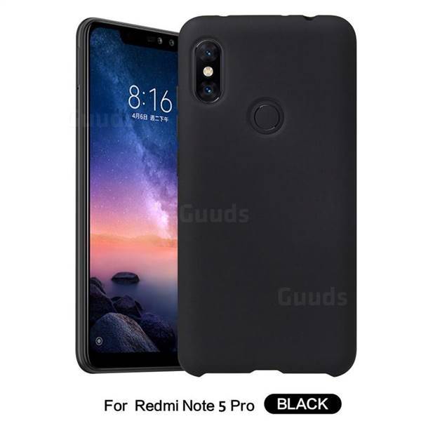 Mi Redmi Note 5 Pro Silicone case cover - Black