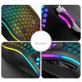Wireless Gaming Mouse 2.4GHz with Colourful Light Rechargeable 6D Buttons High-Precision Optical Sensor for Laptop Computer. 