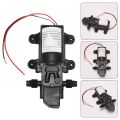 Black DC 12V 60W high-pressure mini membrane water pump automatic shutdown 5L / min. 